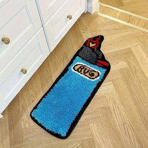 1pc, Lighter Shape Carpet, Soft And Comfortable Non-Slip And Absorbent Bedroom Living Room Decor, Toilet