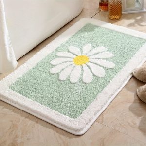 Ultra-Soft Absorbent Bathroom Mat - Non-Slip, Quick-Dry Floor Rug for Shower & Bedroom