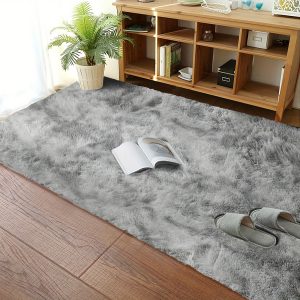 1pc Soft Fluffy Shag Area Rugs For Living Room, Shaggy Floor Carpet For Bedroom, Carpets Home Decor Rugs,Cute Luxury Non-Slip Machine Washable Home Decor Room Decor