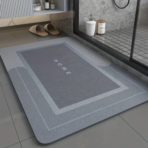 1pc Super Absorbent Floor Mat For Bathroom Non Slip, Diatomaceous Bath Mats Fast Drying Soft, Carpet Shower Tub Outdoor Doormats, Home Decor fall decor, Bathroom decorations, kitchen Area Rugs, Laundry, bedrooom, shower, indoor mat fall decor